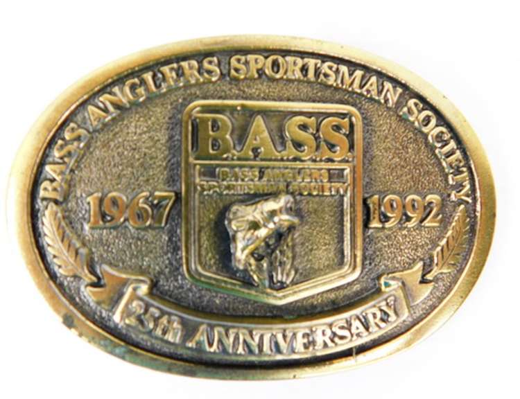 Bass-Angler 25th Anniversary Belt Buckle