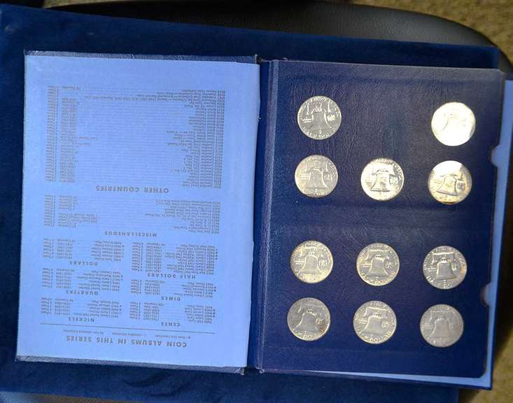 Franklin Half Book No Proof Some Circulated and some BU