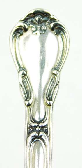 Pretty Antique Sterling Silver Berry Spoon