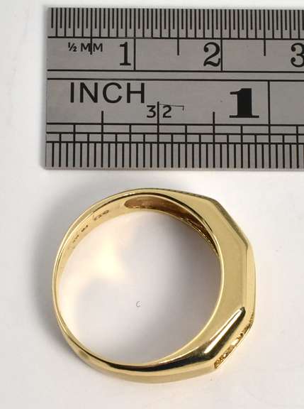 Fashionable Man's Channel Set Diamond Ring