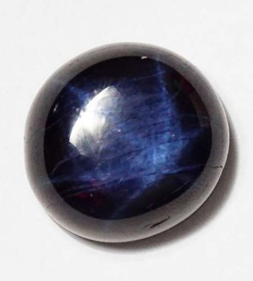1 NATURAL BLUE STAR SAPPHIRE ROUND CABOCHON
