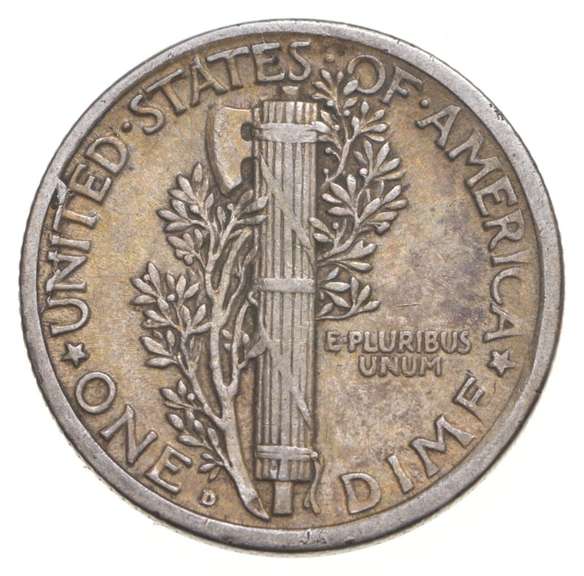 1919-D Mercury Silver Dime