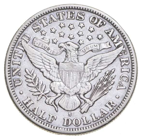 1898-S Barber Half Dollar