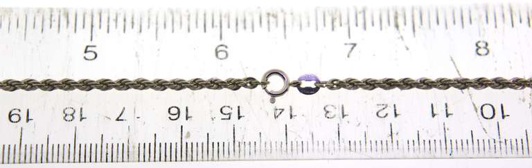 Sterling Silver Rope Chain Necklace