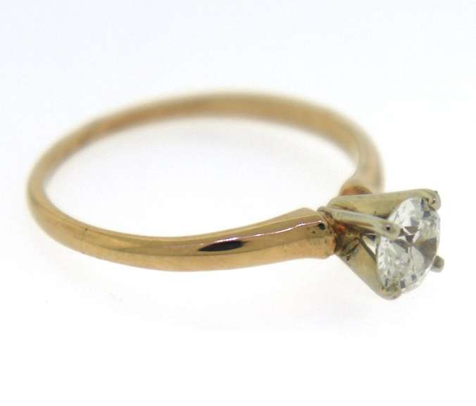 Elegant Old European Cut Diamond Solatire Ring