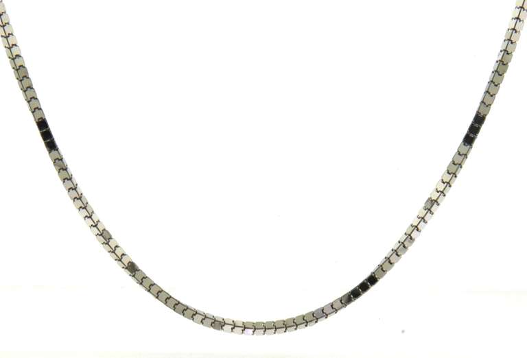 Beautiful 18kt Rectangle Link Chain Necklace