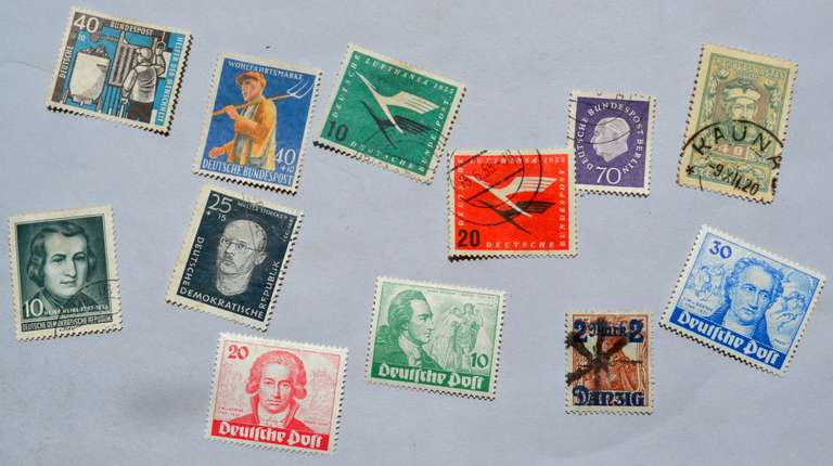 Germany Lithuania GDR and Danzig Stamp Lot
