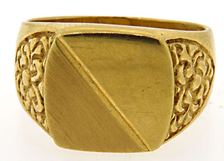 Men's 14kt Signet Ring