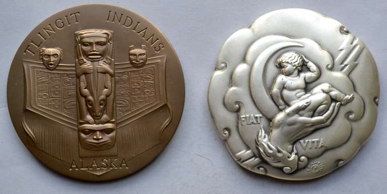 Day &Night Anthony DeFrancisi Silvered Bronze  MedalSociety Of Medalists 12 th Issue