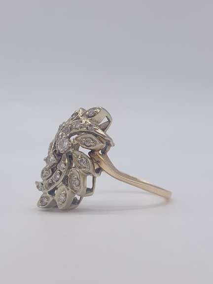 14kt Gold & Diamond Cocktail Ring