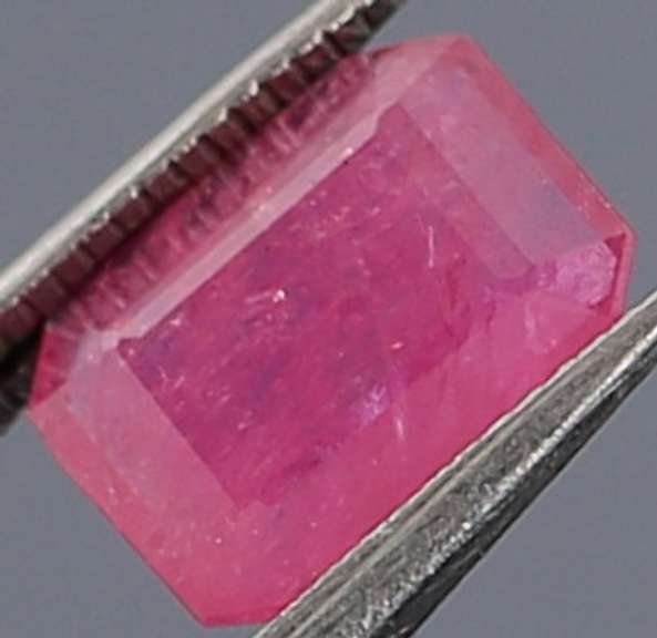 Heated only! Vibrant .91ct pinkish red Ruby