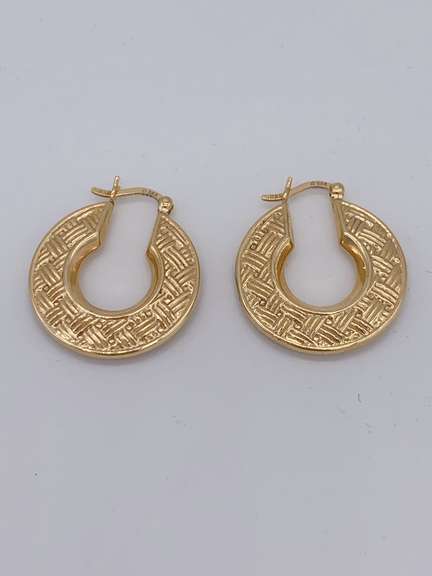 14kt Solid Yellow Gold Hoop Earrings