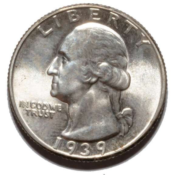 1939 Ultra Gem BU Washington Quarter