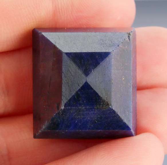 Rich 124.68ct royal blue Sapphire