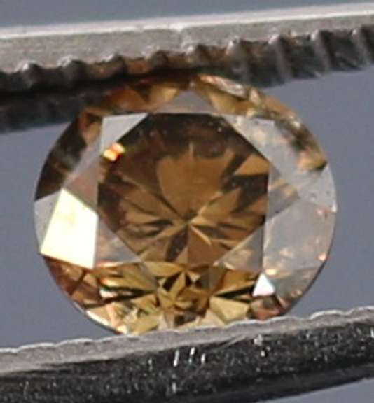 Glittering .20ct untreated rich chocolate Diamond