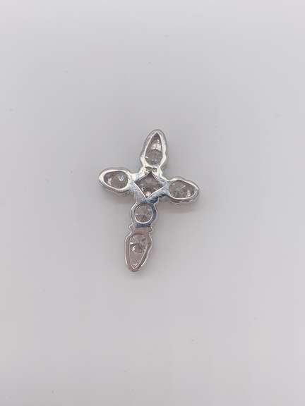 14kt Solid White Gold Diamond Pendant- 2.0+ CTW