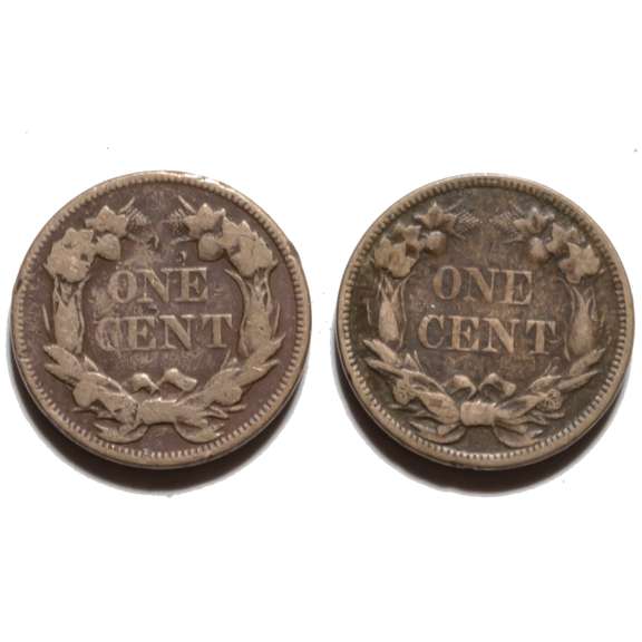 1858 Flying Eagles Large And Small Letters