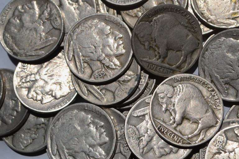 85 Full Date Unsearched Buffalo Nickels