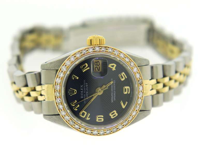 Rolex TT Datejust Blue Dial Watch