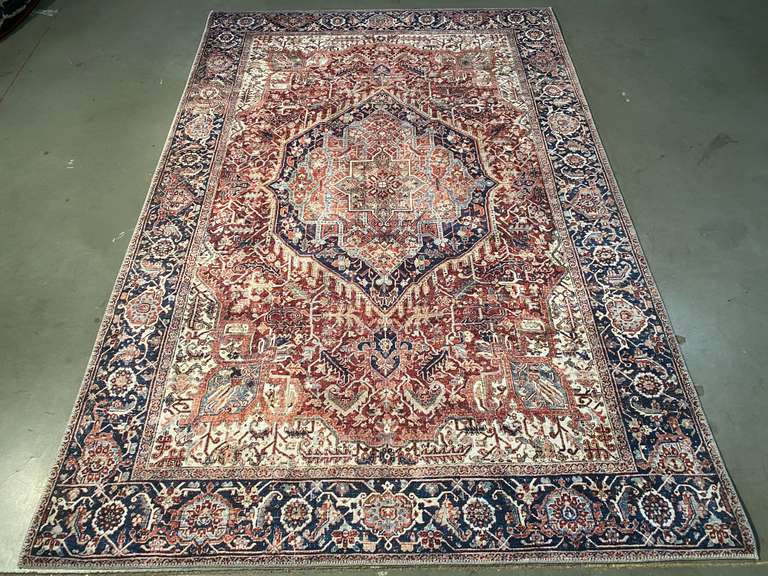 STUNNING ENGINEERED VINTAGE RUG 6x8
