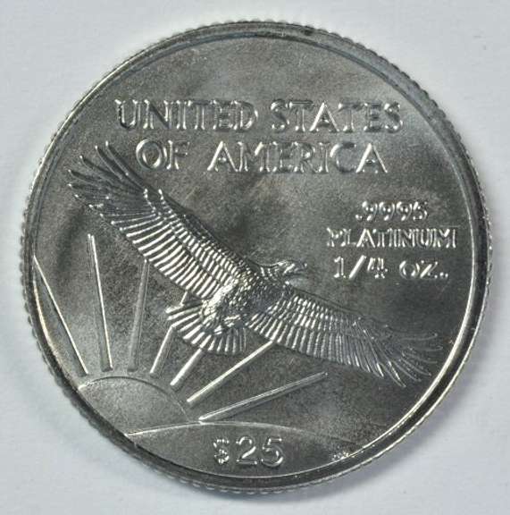 Superb Gem BU 2006 pure Platinum $25 Eagle coin