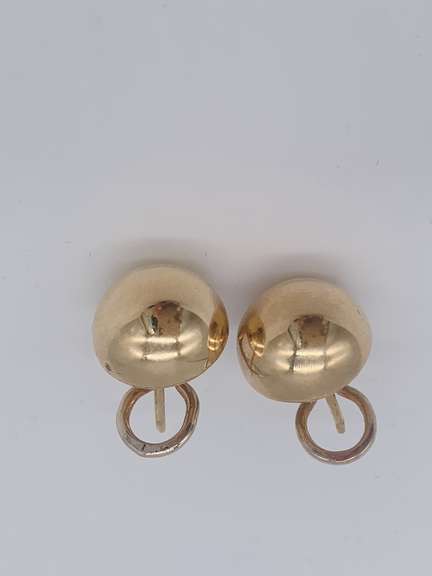 14kt Solid Yellow Gold Stud Earrings