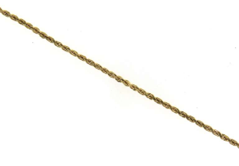 Simple 14kt Yellow Gold Rope Bracelet