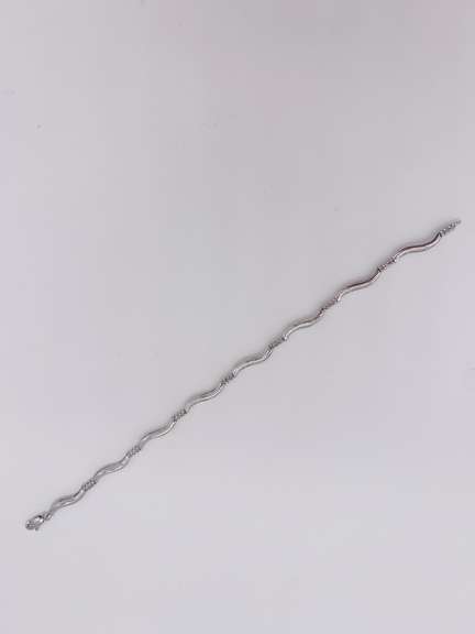 10kt White Gold & Diamond Bracelet