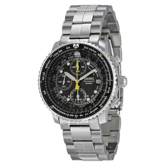 New Mens Seiko Flight Chronograph