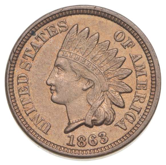 1863 Indian Head Cent