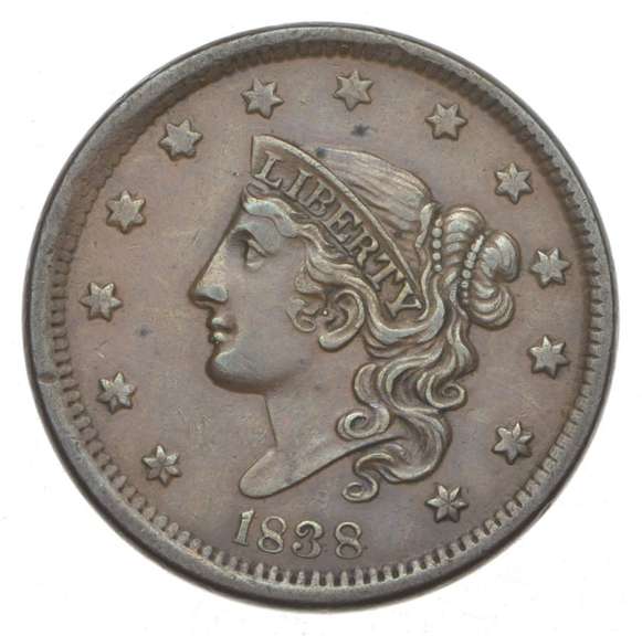 1838 Young Head Large Cent