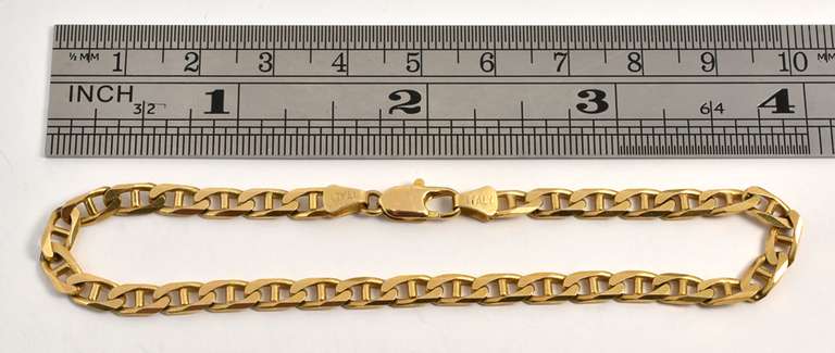 Popular 14k Anchor Link Bracelet