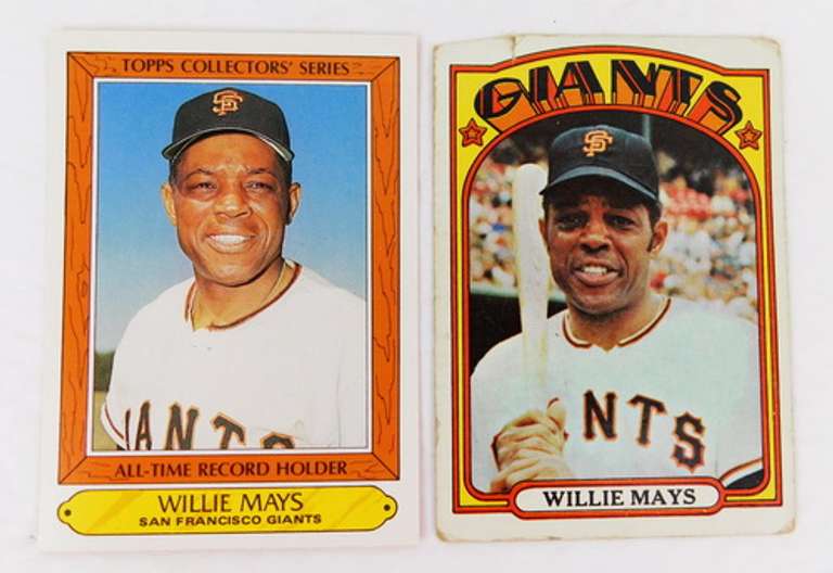2 Willie Mays Topps Baseball Cards