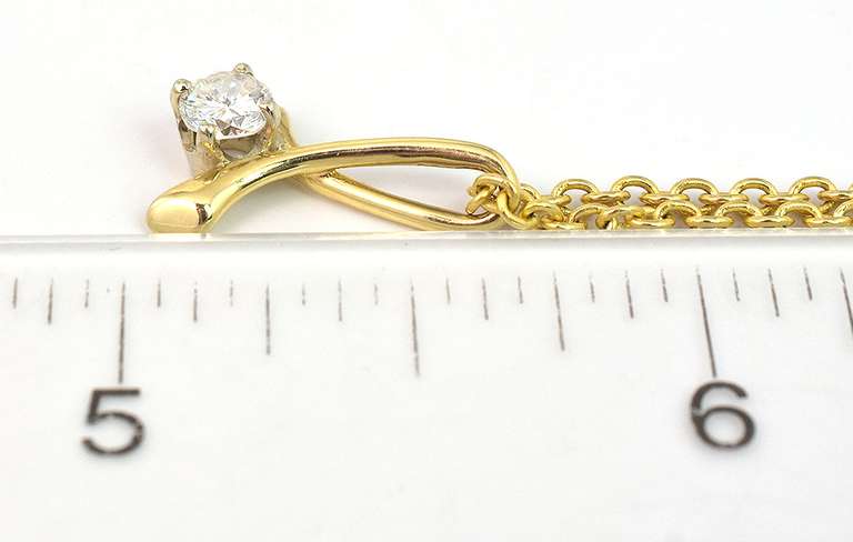Glittering Diamond Necklace in in 14KT Yellow Gold