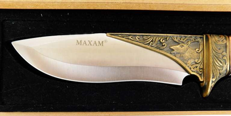 Maxam Elk Handle Large Knife - MIB