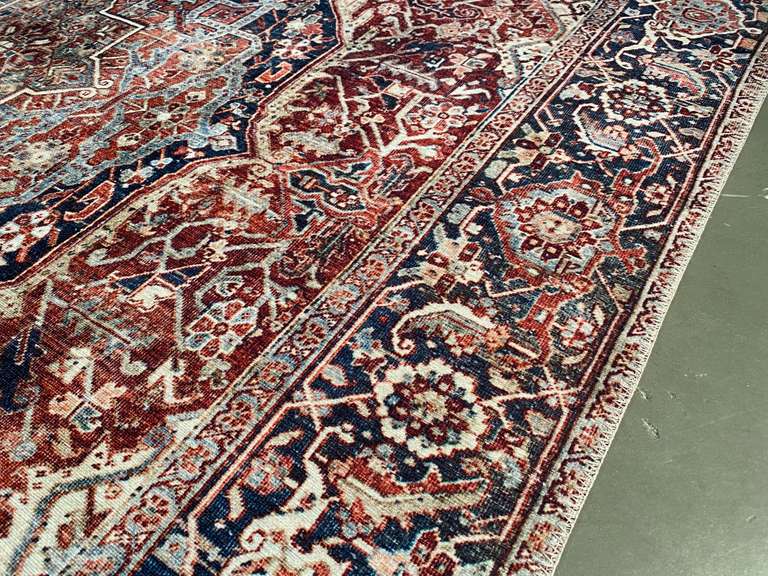 STUNNING ENGINEERED VINTAGE RUG 6x8