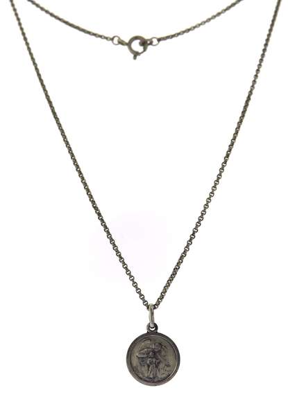 Virgin Mary & Jesus Pendant on Chain