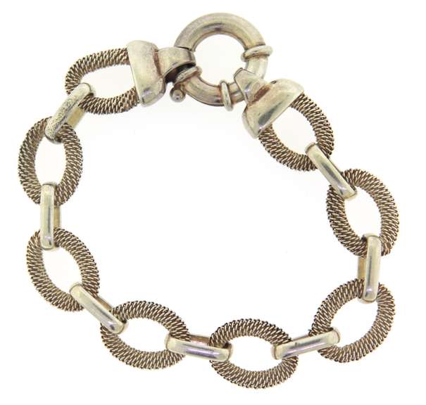 Sterling Silver Oval Link Bracelet