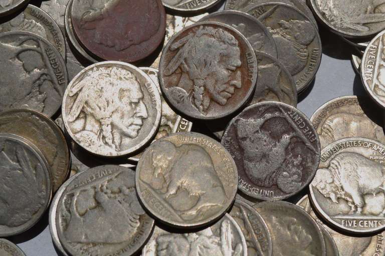 134 Part Date Unsearched Buffalo Nickels