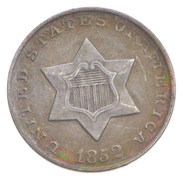 1852 Silver Three-Cent Piece