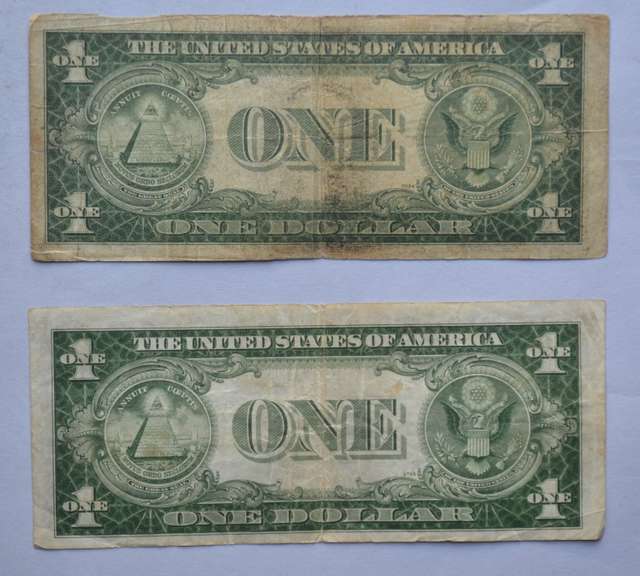 2 1935 A North Africa $ 1 Silver Certificates