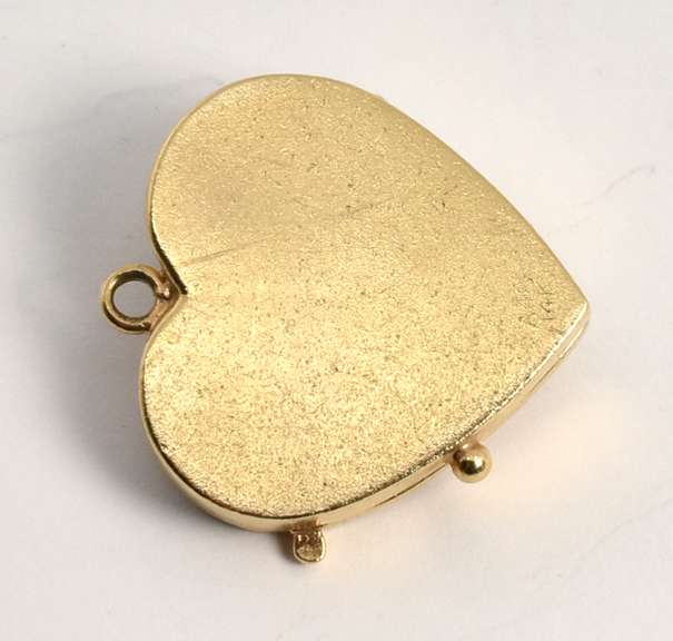Vintage 14k Heart Locket with Sapphires