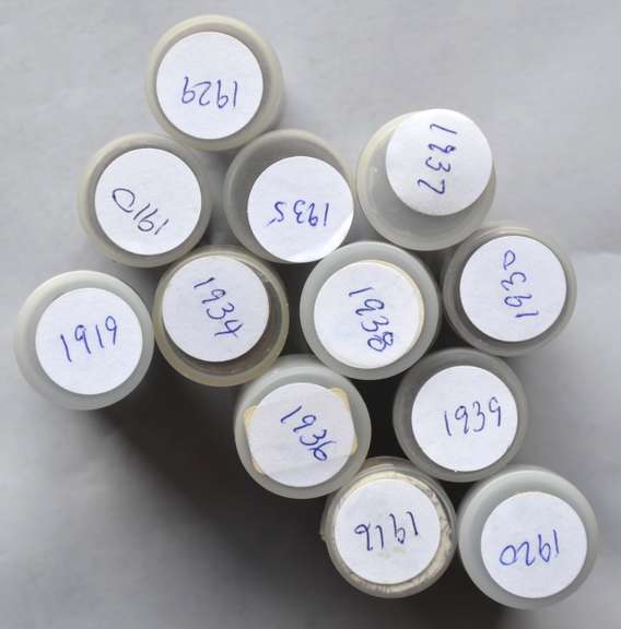 12 Circulated Lincoln Cent Rolls