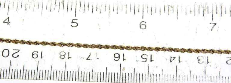 Simple 14kt Yellow Gold Rope Bracelet