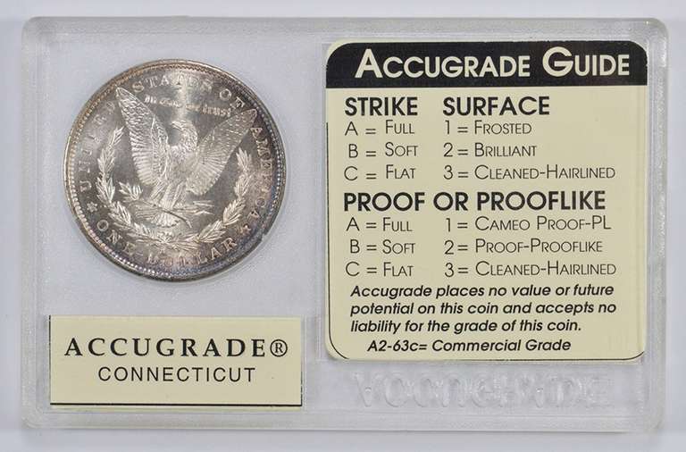 A2-66c 1891-S Morgan Silver Dollar - Graded by ACG