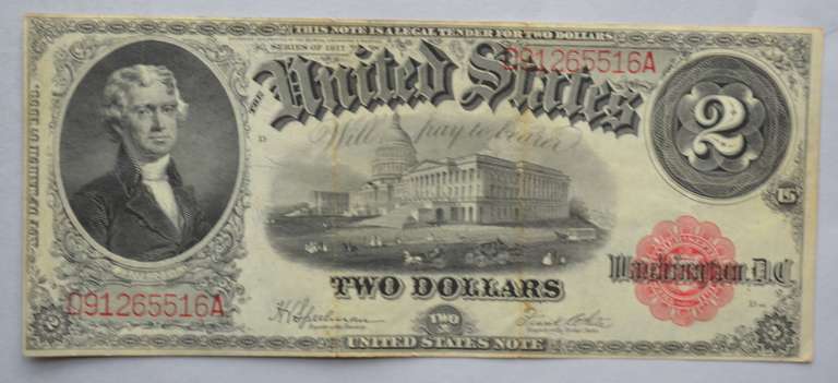 1917 Series $ 2 US Note