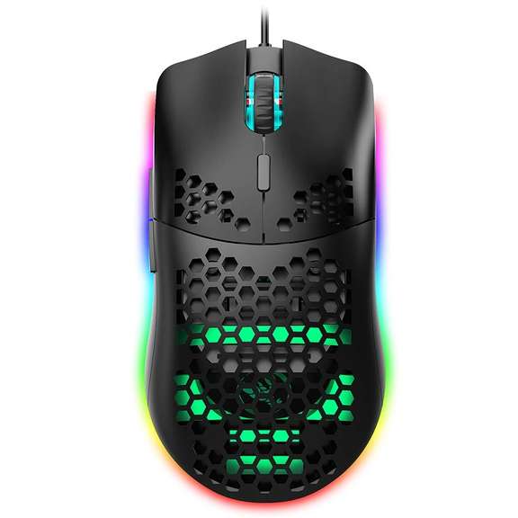 Wired Gaming Mouse Honeycomb Hollow RGB