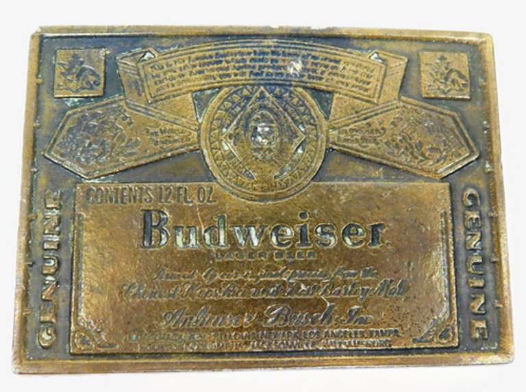 Vintage Budweiser Belt Buckle