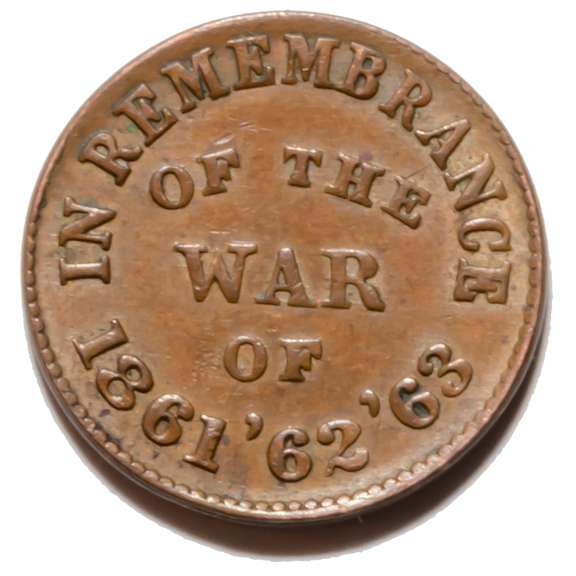 Near Unc 1863 Patriotic Civil War Token