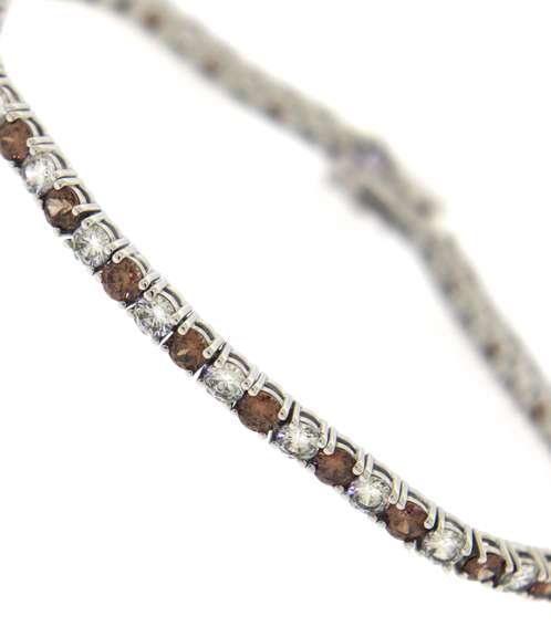 Sterling Silver Cubic Zirconia Tennis Bracelet